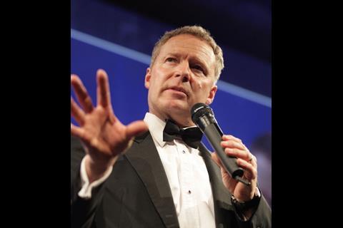 Impressionist Rory Bremner added a political note to the evening
